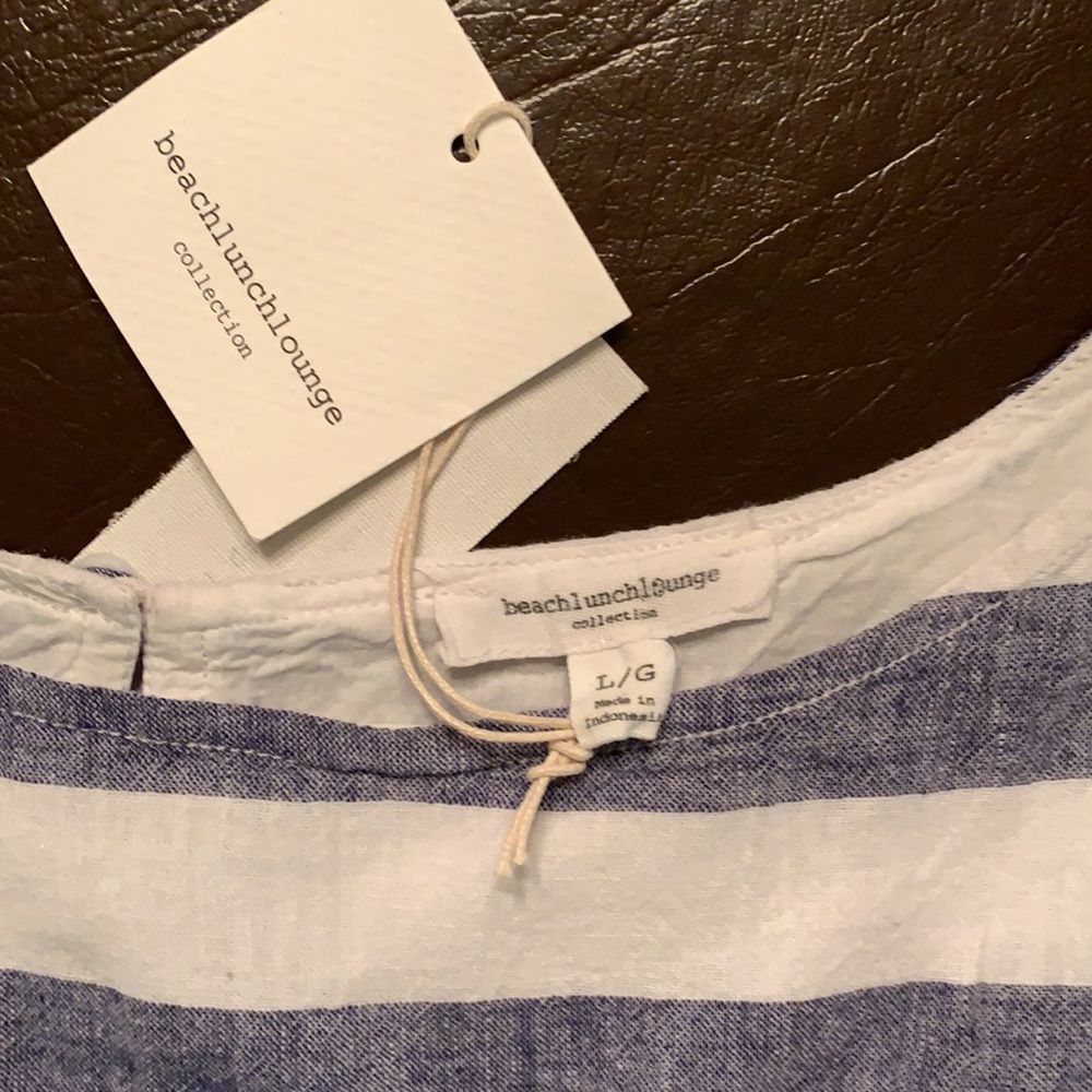 NWT BeachLunchLounge Alina Linen&Cotton Shift Dress - Picture 5 of 7